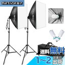 FOSITAN 【省エネ版】 ソフトボックス 50×70cm 写真撮影照明キット 【純白CFL電球×2】 撮影用照明 撮影用ライト 2m三脚付きの写真撮影セット...
