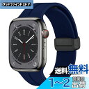 TALENANA for Apple Watch バンド マグネット シリコン49mm/46mm/45mm/44mm/42mm/41mm/40mm アップルウォッチ ベルト SeriesUltra2/Ultra/10/9/8/7/6/SE/SE2/5/4 防水 蒸れない 通気性 汗に強い 洗える 軽量 レディース メンズ 可愛い Apple Watch アクセサリー (ミッド(2)