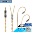 JIALAI JLDT3 単結晶銅 リケーブル 2.5mm MMCX 2芯OCC イヤホンアップグレードケーブル 交換 着脱式 ヘッドフォンケーブル マイクなし HiFi耳掛型 1.2m 音質改善 JIALAI (2.5mm MMCX, ゴールド)