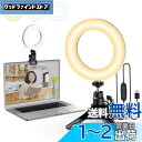 Yarrashop リングライト 女優ライト 三脚 クリップ式 web会議ライト 5インチ スマホライト スタンド zoomライト LED撮影ライト 高輝度 3色モード 10段調光 360度回転可能 USB給電 リモートワーク オンライン面接 授業 テレワーク PC iPad パソコン 撮影 照明/配信/自撮り
