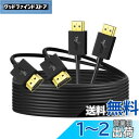 Twozoh スリムHDMIケーブル 2本入り 超薄型&極?の柔軟性 HDMI-HDMIコード 4K@60Hz/2160P/1080P 5M 適格請求書発行可