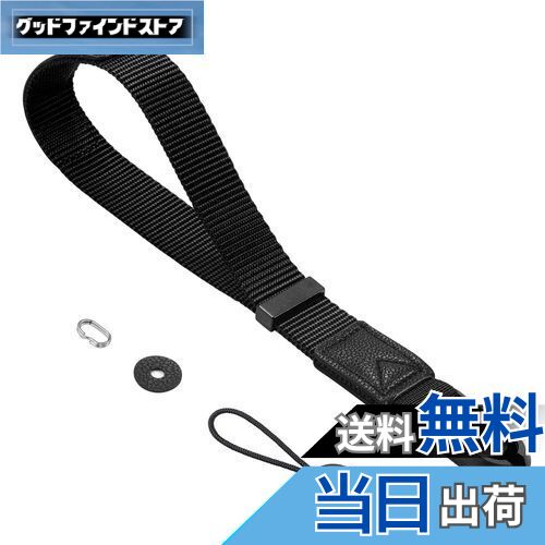 【送料無料】[Cobby] リストストラップ ハンドストラップ 磁気バックル アンカー設計 ナイロン+革製 一..
