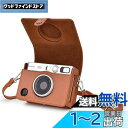 Rieibi Mini EVOケース ビンテージ レイシPU革 保護ケース 富士フイルム mini EVO インスタントカメラ用 カメラバッグ 手作りのレザー ...