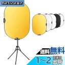 Selens 楕円レフ板 80x120cm ライトスタンド180cm クリップホルダー スタジオ撮影キット 人物撮影 商品撮影 室外撮影対応 (金、銀、白、黒、...