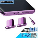VIWIEU USB Type C キャップ コネクタ防塵保護カバー、 携帯タイプc ポート充電穴端子防塵プラグ 精密アルミ製で が 超耐久 SIMカード取り出す 防塵 防砂 防水 タブレット/スマホ対応 (2個 紫) 紛失防止ホルダーとケース付き ワイヤレス充電に対応 SAMSUNG S24 S23 S22