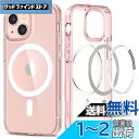 Spigen iPhone13Miniケース MagSafe マグネット搭載 耐衝撃 米軍MIL規格取得 2重構造 すり傷防止 マグセーフ 適用カバー ワイヤレス充電対応 ウルトラ・ハイブリッド マグ ACS03324 (ローズ・クリスタル)