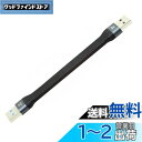 cablecc USB 3.1 Type A オス - USB3.0 Type A オス 延長 フラット スリム FPC 10Gbps データケーブル 13cm ノートパソコン & デスクトップ用(2)