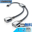 Basesailor USB-C OTG スプリッタ-Yケーブル 0.3M、Typeタイプ Cオスから2 USB A 2.0 メスへの延長コード コンバーター、デュアルダブルUSBポート 延長Hubスプリット 変換アダプターコネクタ、が対応可能MacBook、iPhone 16 15 Pro Max、iPad 10 Pro Air 4 5 第6世代、