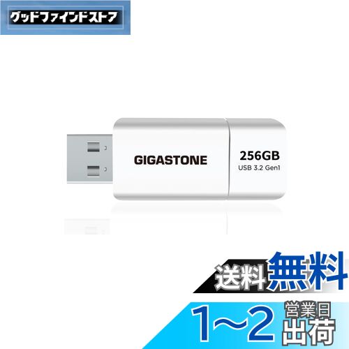 Gigastone Z60 USBメモリ 256GB USB 3.2 Gen1 高速 120/60 MB/s 急速メモリ スティック キャップレス USB 2.0/3.0/3.1対応