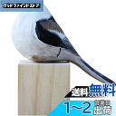 HIGHAWK鳥 バード 木製 飾り 玄関先 置物 動物 かわいい 木彫り おもちゃ プレゼント 子供 立体 装飾品 愛鳥家 インテリア(エナガ)