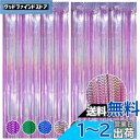 Augsion 2個セット オーロラ タッセルカーテン キラキラ 誕生日 飾り付け カーテン 100cm*250cm 小道具 結婚式 背景 写真映え 舞台 パー...