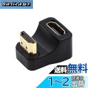NFHK HDMI オス Type-A - HDMI メス ポートセーバー 360度上向き 反対 U字型バックアングル延長アダプターコンバーター(2)