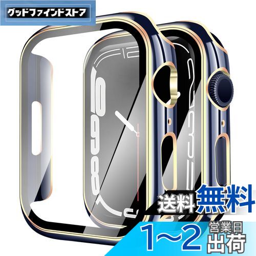 YUGYUG 対応 Apple Watch 3/2/1 42mm ケース アップルウォッチ3/2/1 42mm ケース PC素材 光沢式 アップルウォッチ カバー ガラスフィルム 一体型 日本旭硝子材 二重構造 Apple Watch カバー 全面保護 強化ガラス キズ防止(42mm,ブルー+ゴールド) YUGYUG 対応 Apple Watch 3/2/1 42mm ケース アップルウォッチ3/2/1 42mm ケース PC素材 光沢式 アップルウォッチ カバー ガラスフィルム 一体型 日本旭硝子材 二重構造 Apple Watch カバー 全面保護 強化ガラス キズ防止(42mm,ブルー+ゴールド)