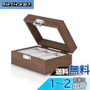 Baskiss 木製時計ケース 腕時計収納ボックス コレクションケース ウォッチボックス 高級 時計ディスプレイ (3本)