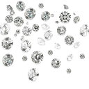 Beadthoven 約50個 1mm/2mm/3mm/4mm/5mm ジルコニア Vカットストーン クリスタル デコパーツ デコシール 3Dネイルダイヤモンド ラインストーン ネイルシール 3D デコレーション ネイルストーン ネイルジュエリー ハンドメイド アクセサリーパーツ 携帯電話の装飾 ステッ