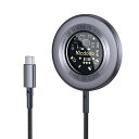 Mcdodo 磁気ワイヤレス充電器 Mag-Safe 充電器 15W急速充電 iPhone 16 充電器 強力な磁気コア LEDハロー付き 透明なデザイン アルミ合金シェル マグネット充電器 マグセーフ充電器 置くだけ充電器 iPhone 16 15/14/13/12/11/XS/XR Xperia Galaxy Android その他対応