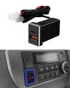 Jiooy トヨタ usbポート qc3.0+pd type-c デュアルUSBポート 充電器 電源ソケット カーチャージャー usb 急速充電器 車 usb 増設 スマホ 充電器 usb電源ポート スイッチホール 増設電源ユニット 同時充電可能 ledライト付き カプラーオン 取り付け簡単 ハイエース 200系