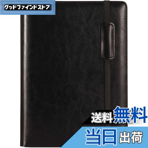 【送料無料】【RIHUA】 システム手帳 A5 手帳 6穴リング スケジュール帳 カバー リフィル付き 革メモ帳 カード収納 ノート システム手帳 手帳カバー ...