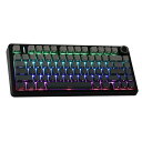 EPOMAKER x Aula F75 ゲーミングキーボード ガスケット メカニカルキーボード 5層パッド&ノブ付き 75% ワイヤレス ホットスワッパブル Bluetooth/2.4GHz/USB-C RGB 技適認証取得 (Black Gradient, LEOBOG Reaper Switch)
