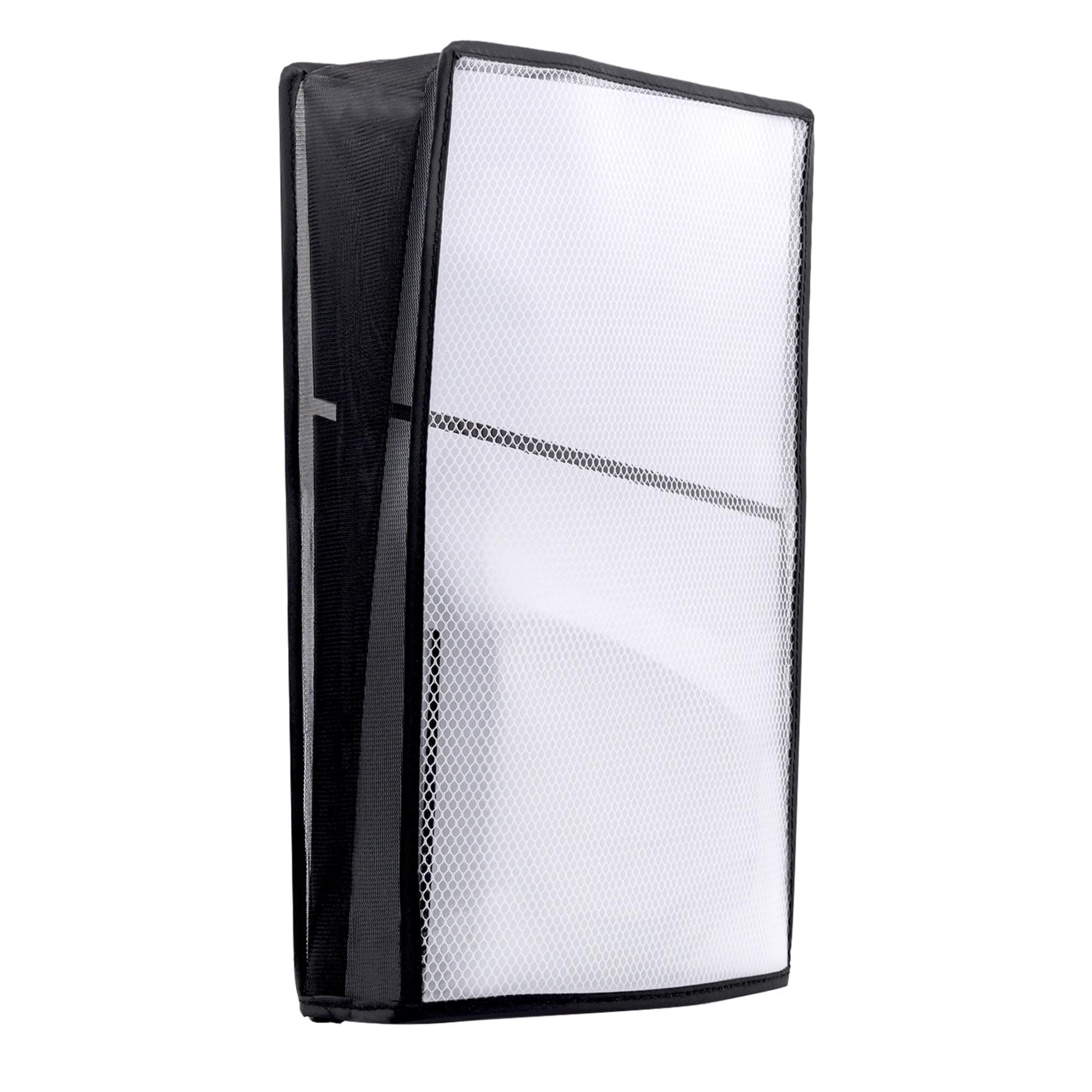 Mcbazel 新型 PS5 Slim用ダストカバー 縦置き 保護カバー 傷防止 通気性 脱着簡単 汚れ防止 お手入れ簡単 PS5 Slimデジタル/ディスク版対応 PS5(旧型)/ PS5 Pro非対応 - クリア
