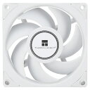 Thermalright tl-B8w cpuファンコンピューターケースファン静音4ピンpwm pcファン、80mm静音クーラーファン、2200 rpm速度、cpu冷却ファン(白)(2)