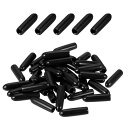 【送料無料】DMiotech 50個 2mm ID ブラック ボルトプロテクター エンドキャップカバー ねじ保護カバー ネジボルト家具パイプ用