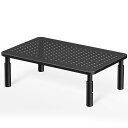 WORLDLIFT モニター台 机上台 PCモニタースタンド スチール製ノートパソコン台 耐荷重20kg 幅37cm 高さ調整可能 ブラック(2)