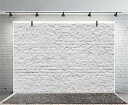 【送料無料】Qinunipoto 写真撮影用 背景布 2.1x1.5m 撮影用 レンガ 写真 背景 壁 白 撮影小道具 写真館 無反射布 レンガの壁 写真の背景 撮影用背景 誕生日用 動画撮影用 生放送用 youtube ポスター ペット ビニール