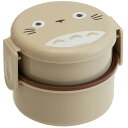 スケーター(Skater) 丸型 ランチボックス 500ml 弁当箱 フォーク付 2段 日本製 となりのトトロ ジブリ ONWR1-A