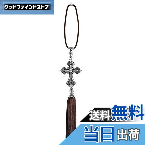 【送料無料】ルームミラー用 十字架 車内 キラキラ カーミラー アクセサリー プレゼント 内装 飾り 雑貨 お守り 風水 車内アクセサリー 吊り バックミラー ...