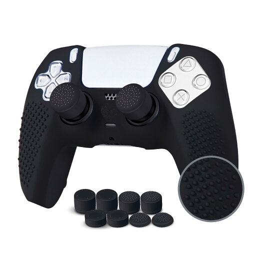 JYXETOV PS5 コントローラー カバー + 収納バッグ(27オプション)、無料の8ボタンキャップ、シリコーン保護、オリジナルの充電器で充電できます、滑り止めデザイン、両面印刷パターンに適しています JYXETOV PS5 コントローラー カバー + 収納バッグ(27オプション)、無料の8ボタンキャップ、シリコーン保護、オリジナルの充電器で充電できます、滑り止めデザイン、両面印刷パターンに適しています