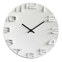 【送料無料】IFEND 掛け時計 おしゃれ デジタル 壁掛け 時計 静音 北欧 シンプル 大きい 35CM 4色 自宅 寝室 インテリア 連続秒針 お洒落 装飾 乾電池別売 (白)