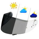 Wayocfei CNS-1 シールド PHOTOCHROMIC(フォトクロミック)【適合:GT-Air/GT-Air2/NEOTEC/OPTICSON】ヘルメット・バイザー 紫外線 吸収 バイク用 ヘルメットアフターマーケット交換 調光シールド (調光シールド)
