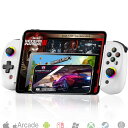 iPad10/Mini6/Air/Pro/iPhone/Android/PC/PS3/4/Switch用Megadreamスマホコントローラー、ストリーミング対応、ワイヤレスコントローラー、リニアトリガー付きホールエフェクトジョイスティック、ターボ、連射/連射ホールド、iPhoneコントローラーBluetoothワイヤレス接
