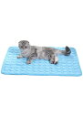 YFFSFDC ペット ひんやりマット 犬 猫 クールマット 40×50cm 夏 ひんやり 冷却 マット 涼しい 熱中症 熱さ対策 接触冷感 犬用 猫用 ベッド グッズ (ブルー)