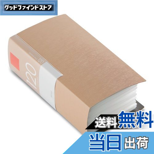 【送料無料】BUFFALO CD&DVDファイルケース ブックタイプ 120枚収納 ベージュ BSCD01F120BG