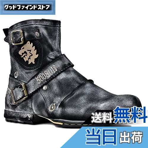 【送料無料】[OSSTONE] チャッカブーツ人気本革メンズブリティッシュスタイルのサイドジップミリタリー..