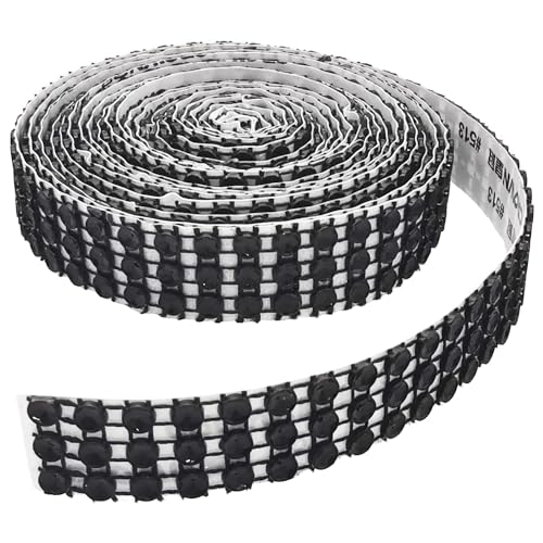 【送料無料】ラインストーンリボン、CTRICALVER 3列ダイヤモンドDIYダイヤモンドDtickers、3ヤード、Bl..