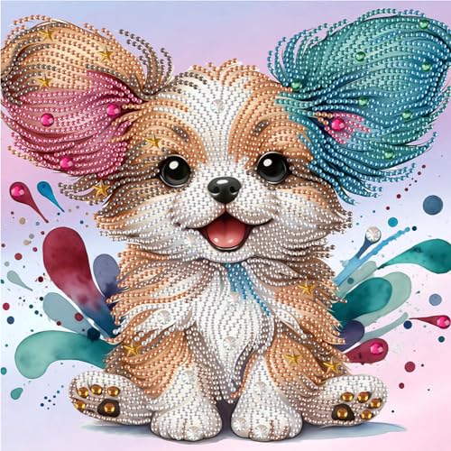 【送料無料】JISHSHAY ダイヤモンドアート 特殊形状 ラインストーン 30x30cm 5D ダイヤモンドアート 動..