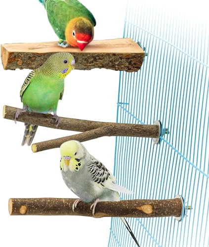 【送料無料】YINKE 止まり木 止まり台 爪を磨くりんごの木 自然木 爪を研ぎ パーチ インコ オウム 鳥 ..