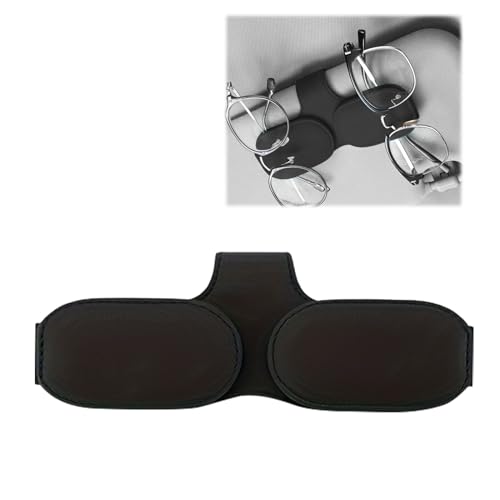 【送料無料】【雲見】車 サングラスホルダー レザー 取り付け簡単 車載サングラス収納 カードホルダー ..