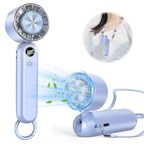【送料無料】ハンディファン 冷却プレート搭載 携帯扇風機 冷感 手持ち扇風機 3段階風力調節 長時間稼..