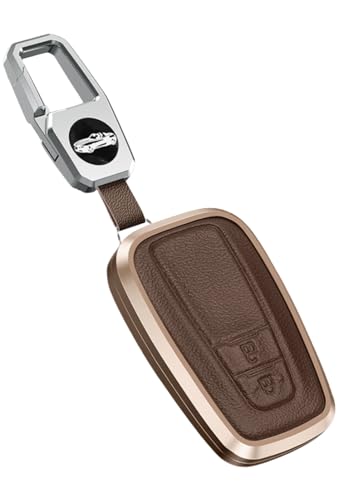 【送料無料】KeiSquare トヨタ用 2ボタン 3ボタン スマートキーケース キーカバー アルミ 本革 レザー クラウン プリウス CHR RAV4 プラド カムリ 86後期