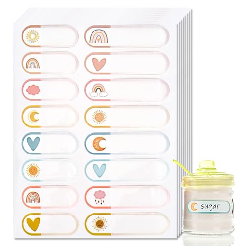 【送料無料】ESJNNK お名前シール 防水 油防止 2種類のサイズ 128枚 書ける 自由にご記入 おなまえシー..