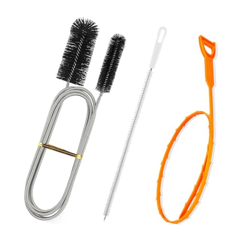 【送料無料】DELUXEFOX パイプブラシ 3個入り 排水溝 ブラシ 詰まり取り 折り曲げ 排水溝 掃除 柔軟 螺..