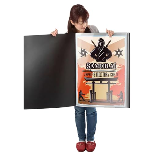 【送料無料】B3 ポスターファイル クリアファイル 15ポケット収納30枚ケース付き PVC素材 折り曲げ不可..