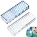 【送料無料】PAVIKE 綿棒 ケース 2pcs 綿棒用アクリルトラベルケース 旅行用綿棒ケース ポケットサイズの綿棒ケース 爪楊枝 ヘアゴム 便利 小物入れ 収納ボックス 浴室 化粧品容器 生用品用の蓋付きの整理された透明キャニスター(ブルーと透明色)