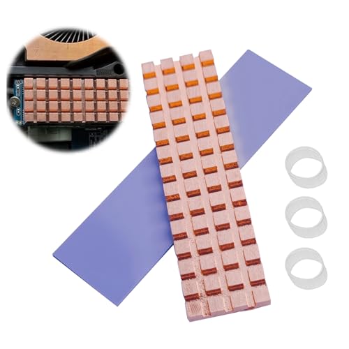 【送料無料】PAVIKE 銅製 M.2 SSD ヒートシンク 高放熱性能 M2 SSD ヒートシンク M.2 SSD 冷却用 発熱..