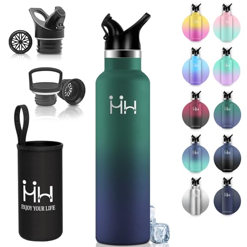 【送料無料】BOONSHAK 水筒 1リットル 炭酸対応 真空断熱 二つの蓋付き 保冷 水筒 1リットルスポーツボ..