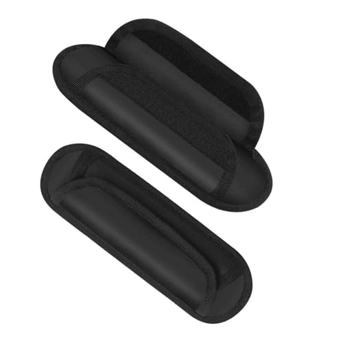 【送料無料】ALLVD (2個入り) ショルダーパッド パット ベルクロ 簡単装着 取り外し可能なショルダーパッド 肩パッド スペア交換用 ビジネスバッグ、PCバッグ、カメラケース、スポーツバッグなどに最適 ブラック 24*7.5cm